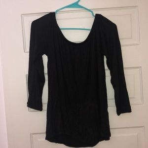 Black Off-The-Shoulder Top